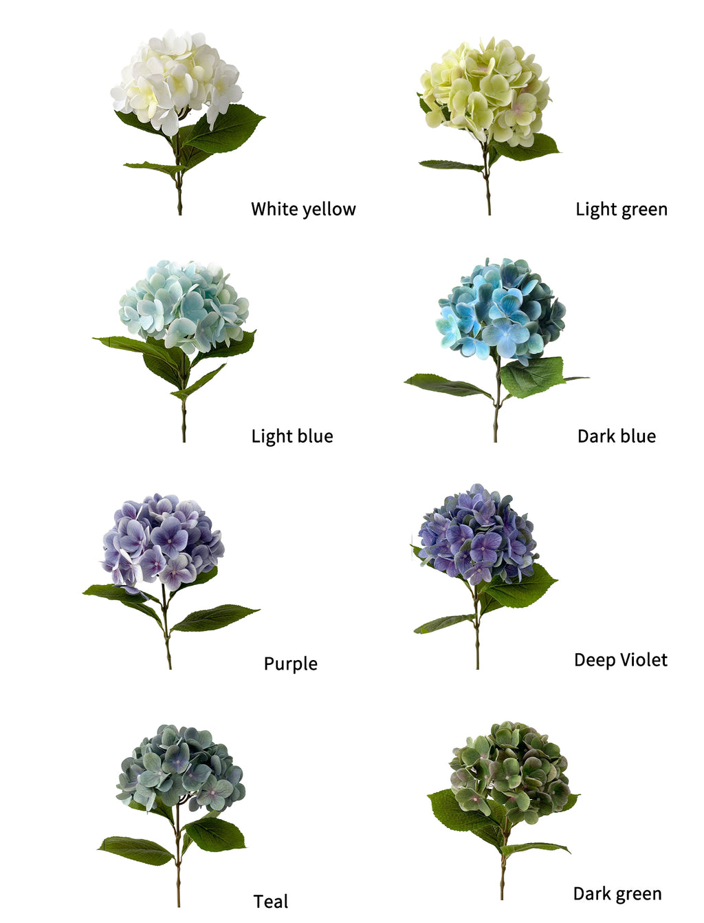 Artificial Garden Hydrangea Flowers -24.4 "