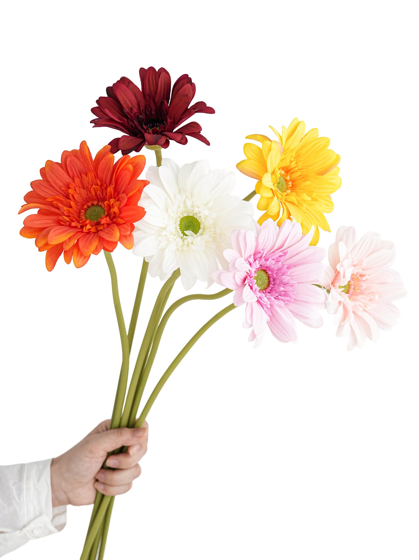 Luxurious Real-touch Artificial Gerbera Daisies - 25.6"