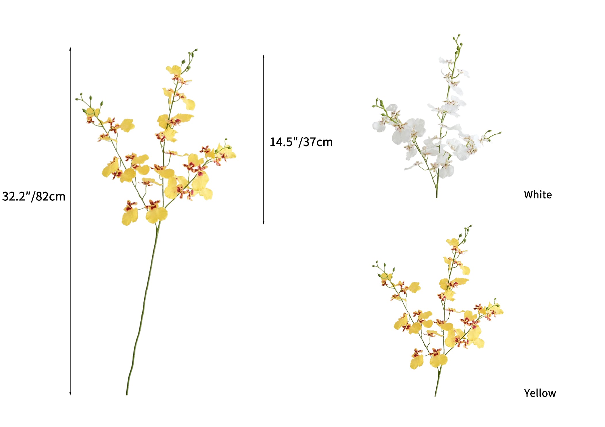 Simulated Dancing Dendrobium Artificial Orchids -32.2"