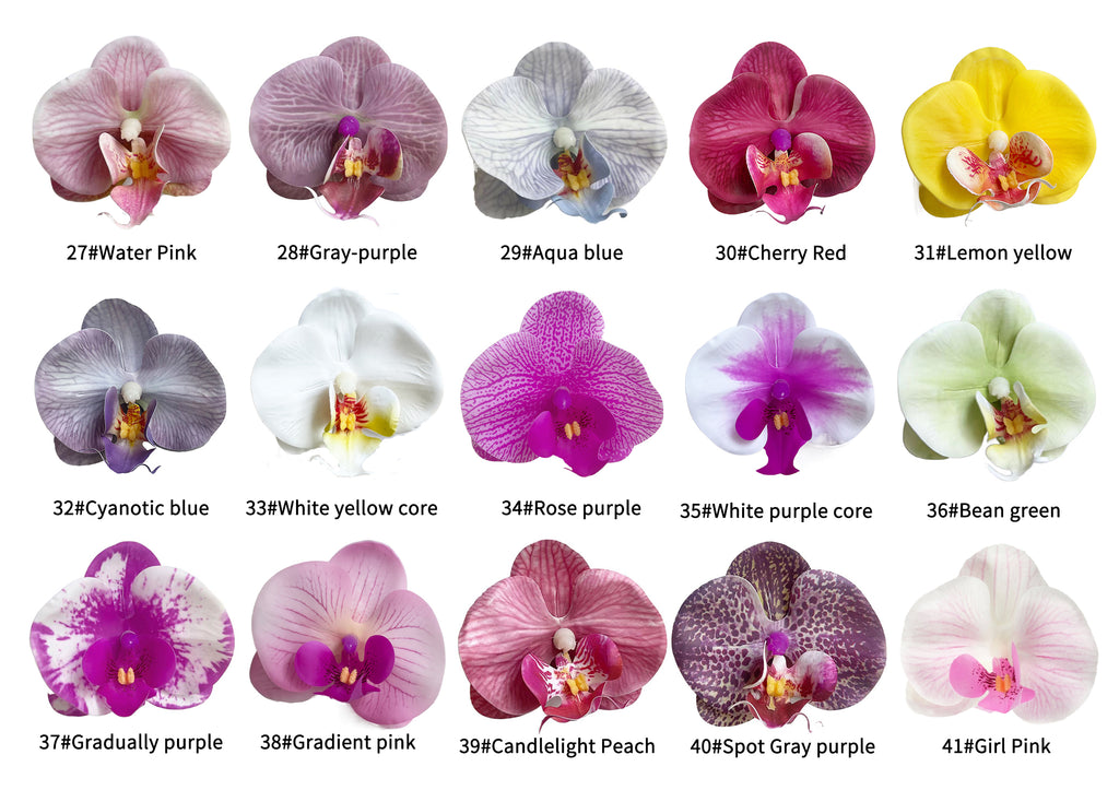 Petals of the simulated Phalaenopsis orchid -3.3"