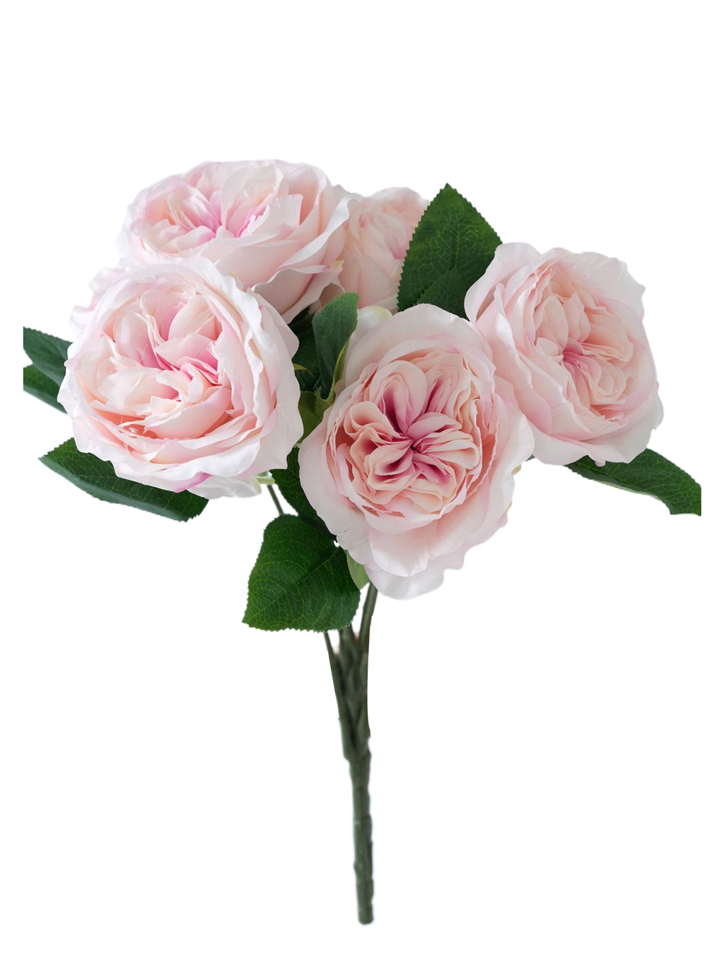 Artificial flower bouquet of Austin roses -18.5"