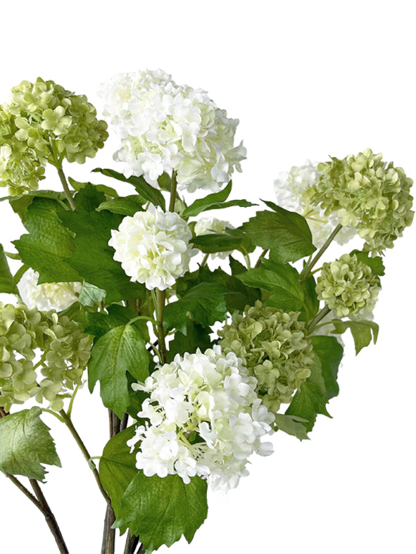 Artificial simulated Viburnum macrocephalum flowers-27.5 "
