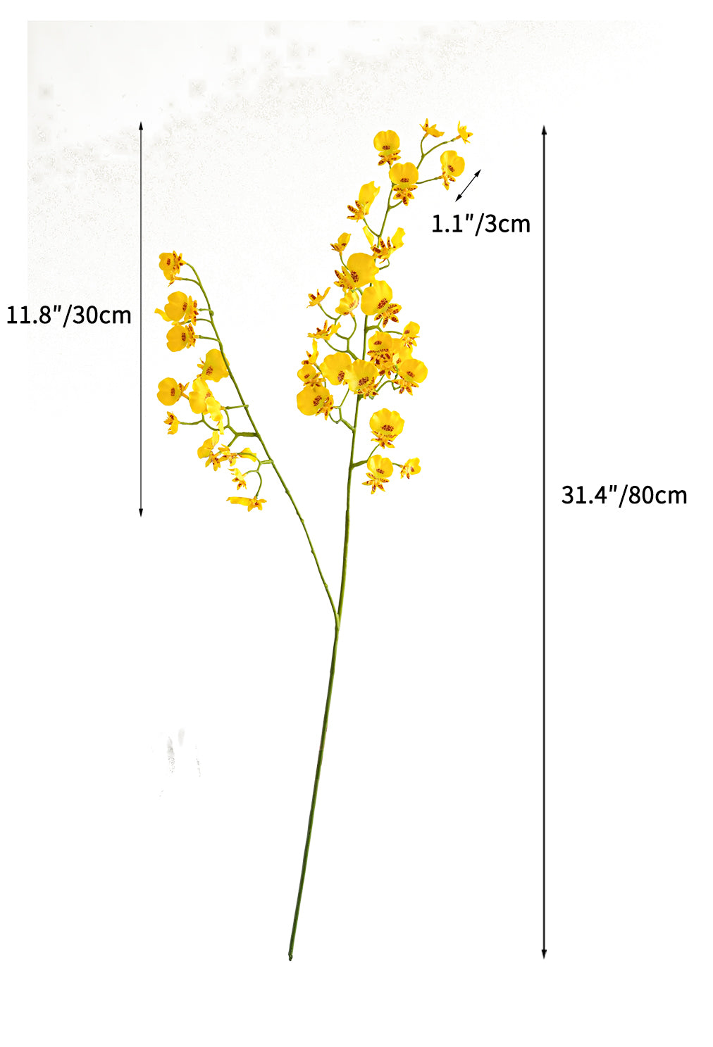 Artificial Dancing Orchids in Yellow-31.5"