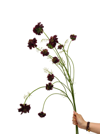 Faux Multi-Head Scabiosa Spray - 31.1"