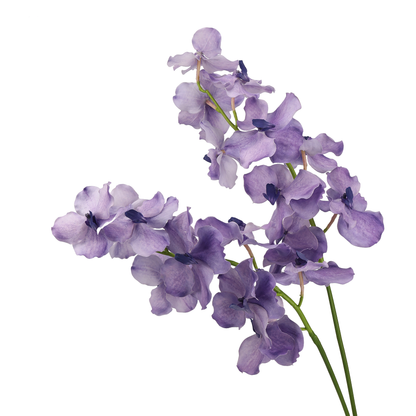High‑Quality Real‑Touch Artificial Vanda Multi‑Blossom Stem‑33.8"