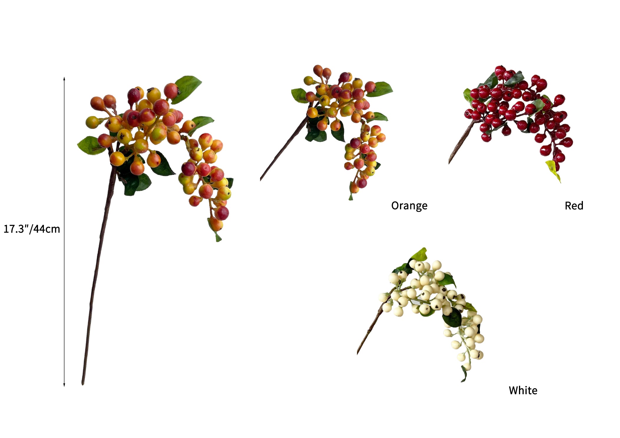Colorful Artificial Berry -17.3"