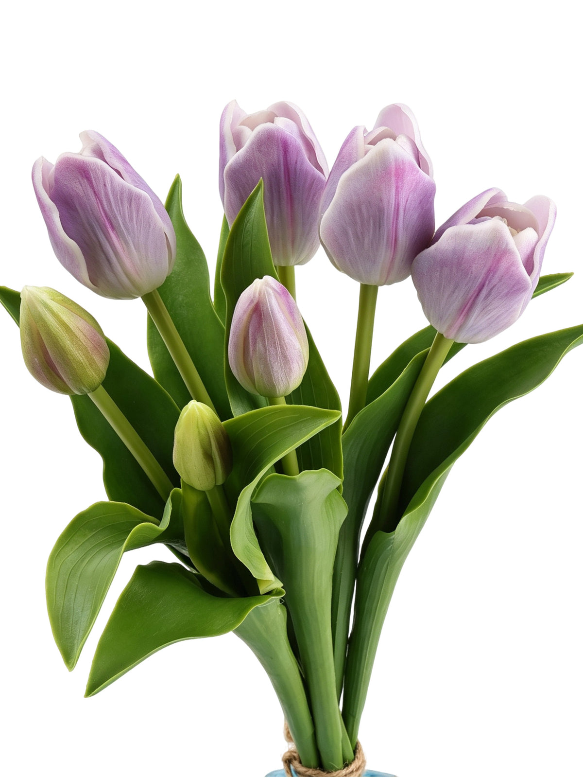 Natural Real‑Touch Tulip Bouquet‑15"