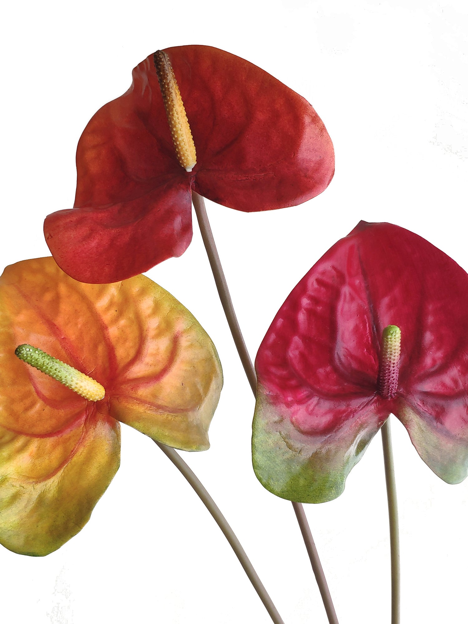High-end Artificial Tropical Anthurium Flowers- 26.7"