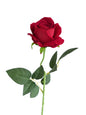 Simulated Velvet Rose Faux Flower  -19.6"