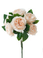 Artificial flower bouquet of Austin roses -18.5"