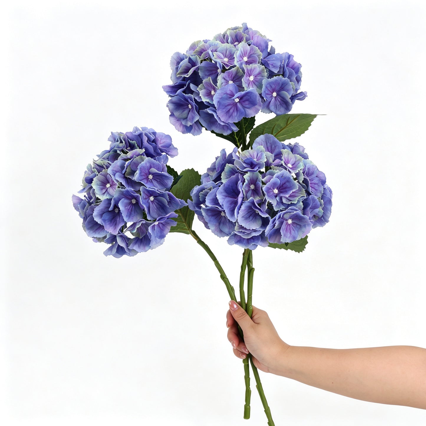 Artificial Real Touch Hydrangea Stem - 20.5"