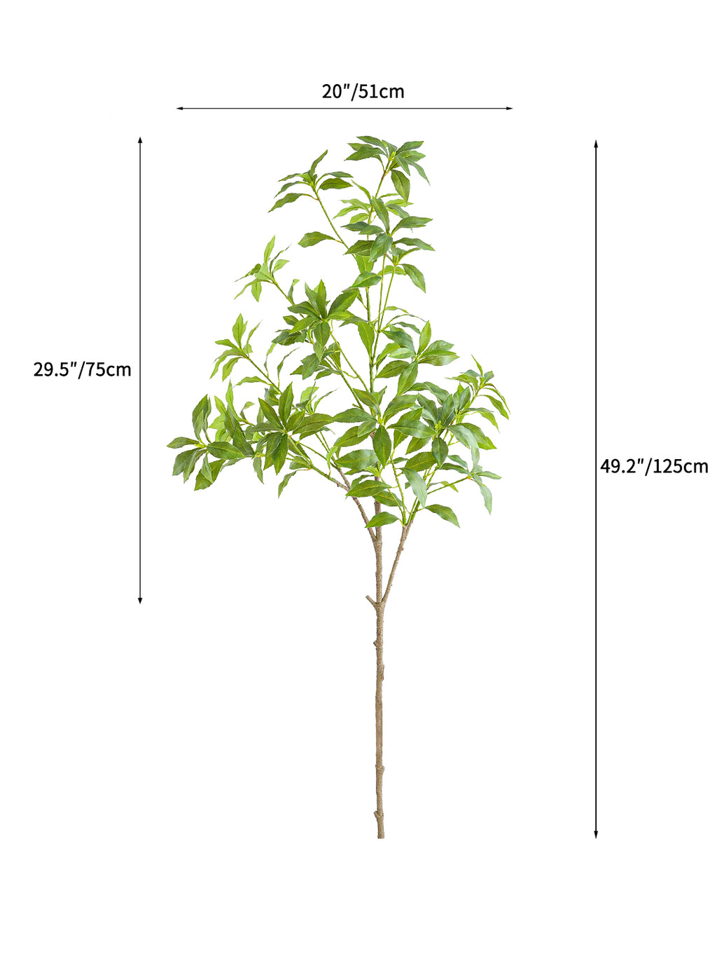 Tall Artificial Pieris japonica -49.2"