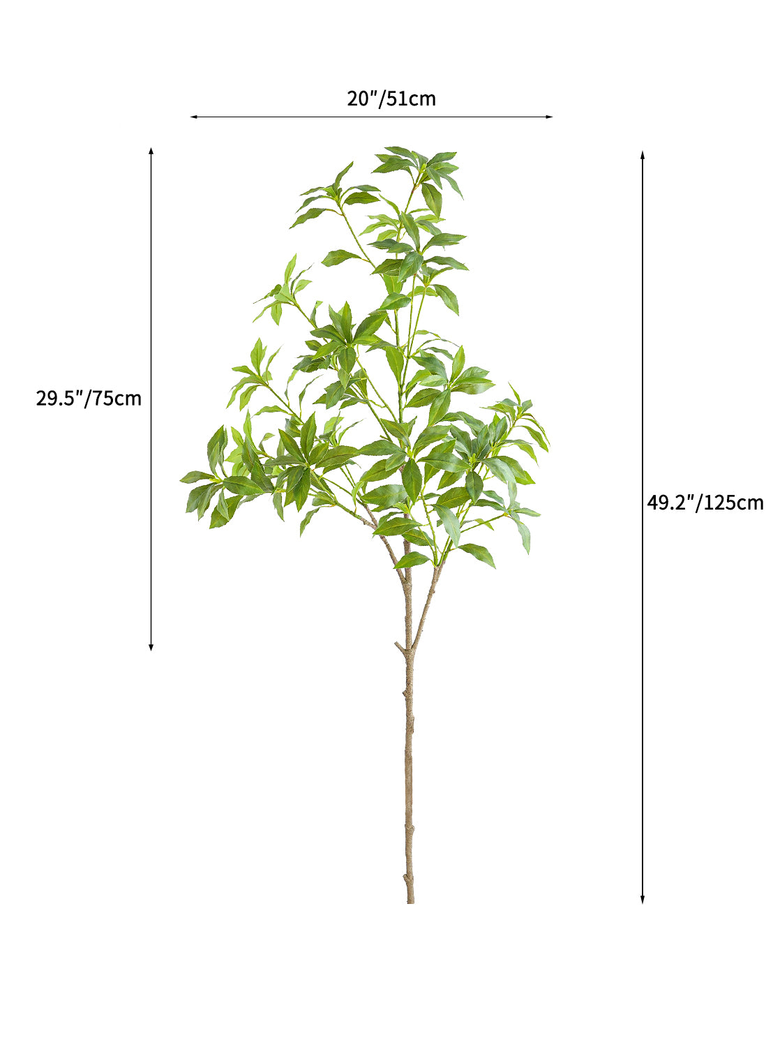 Tall Artificial Pieris japonica -49.2"