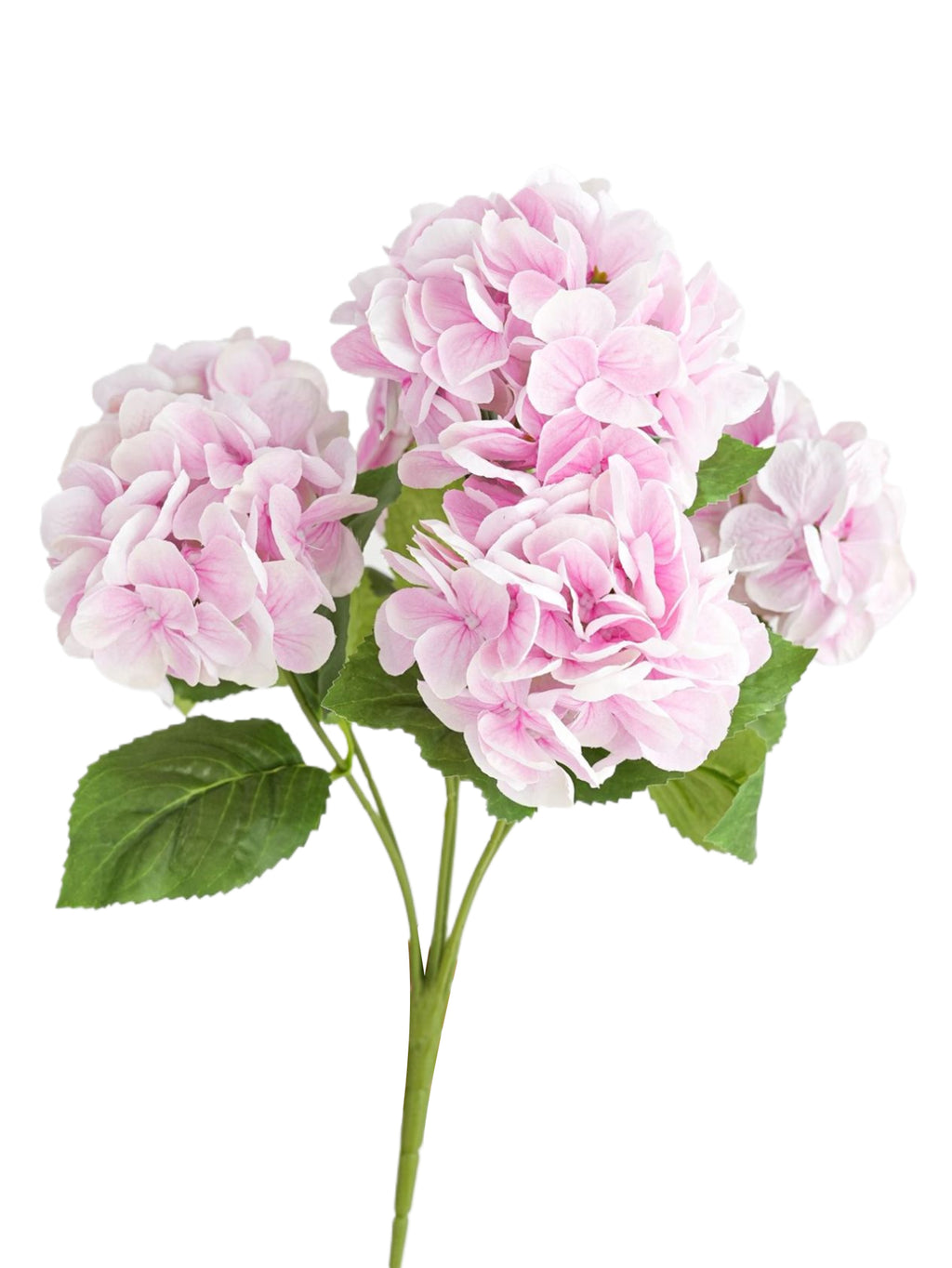 Artificial hydrangea flowers with multiple flower heads - 17.3"