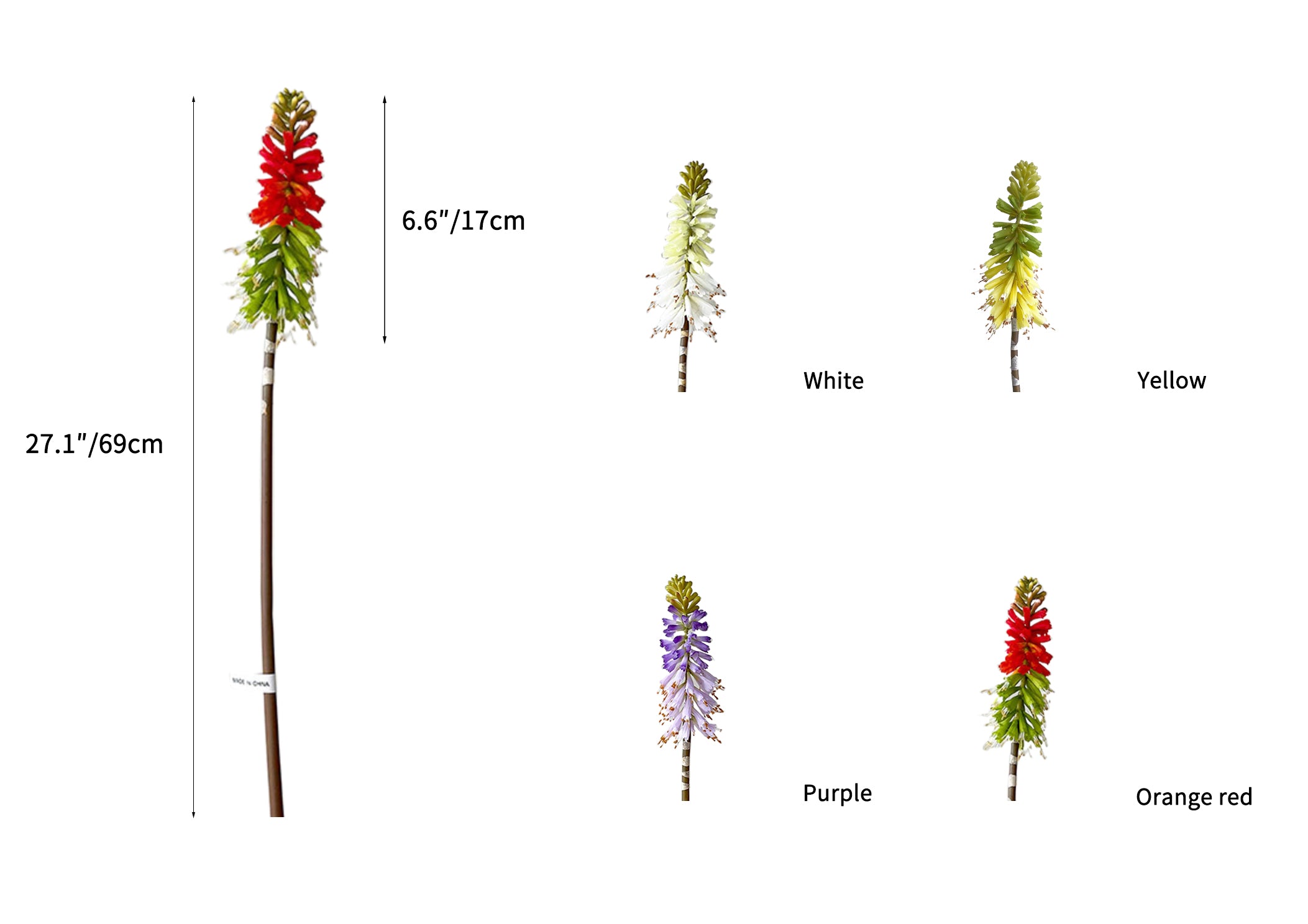 Gorgeous Artificial Torch Lily-27.1"