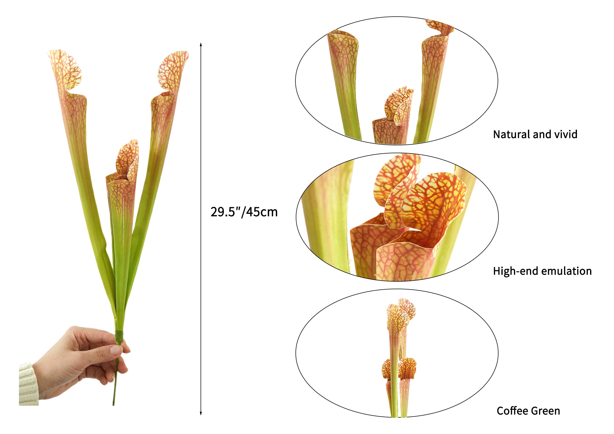 Artificial Sarracenia  -17.7"