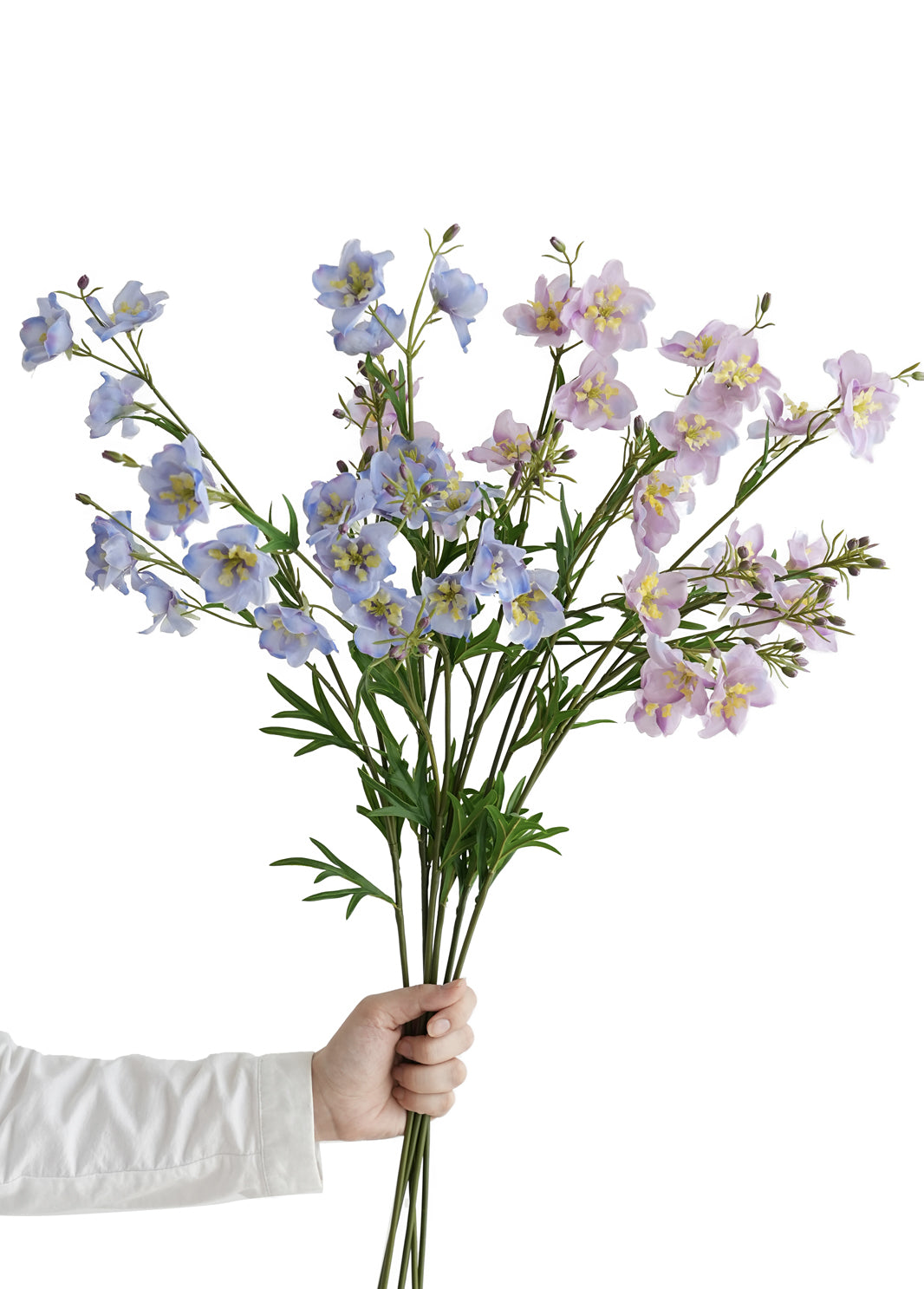 Artificial Consolida flowers with a lifelike touch- 29.5"