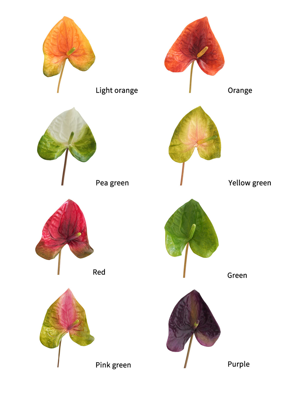 High-end Artificial Tropical Anthurium Flowers- 26.7"