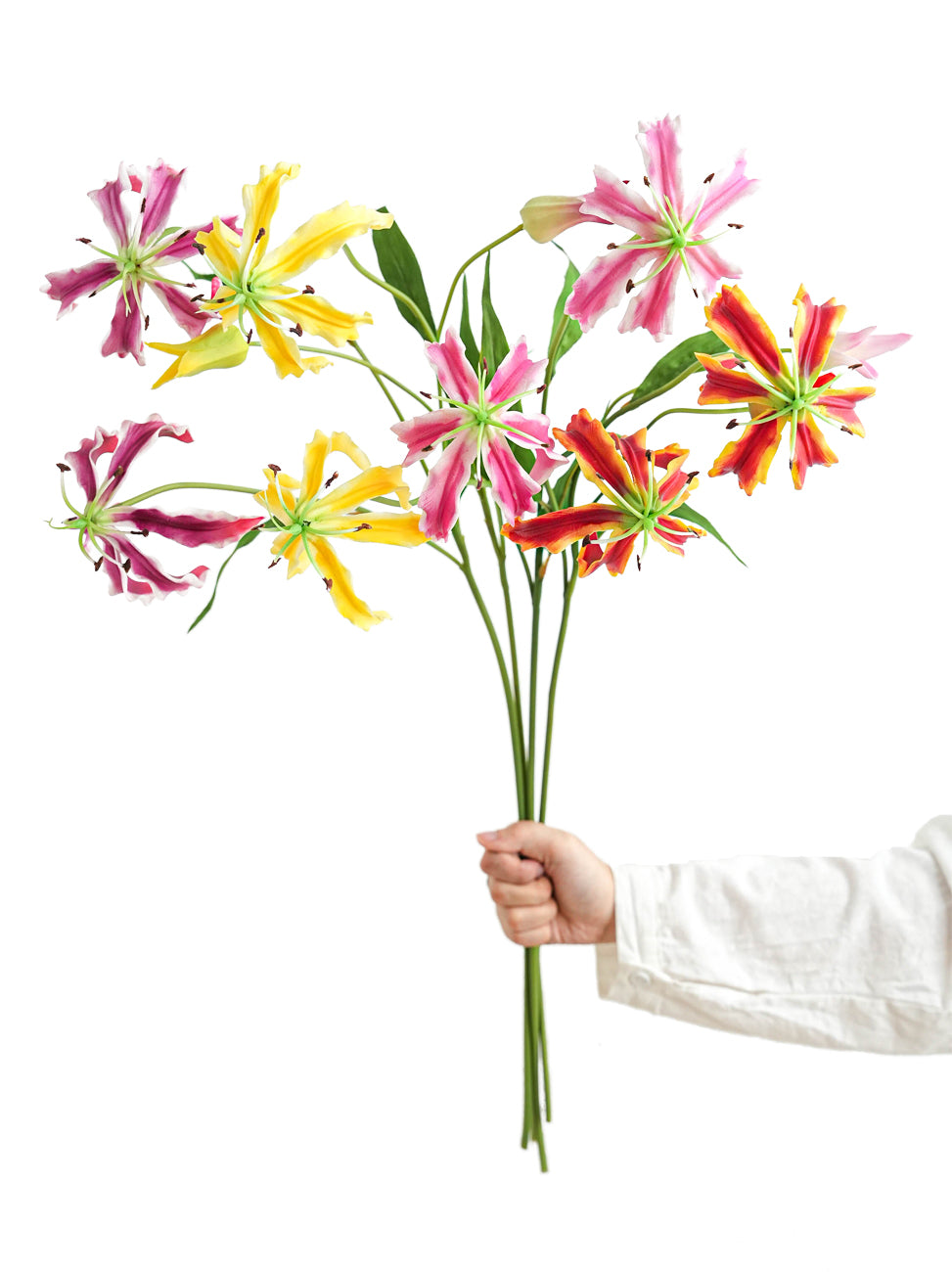Realistic Artificial Gloriosa Lily -29.5"