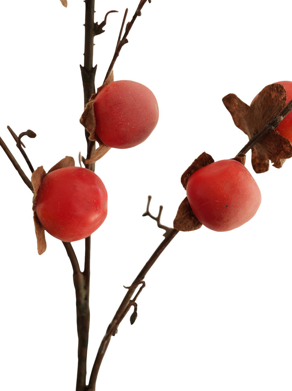 Faux Persimmon Fruits-34.6"