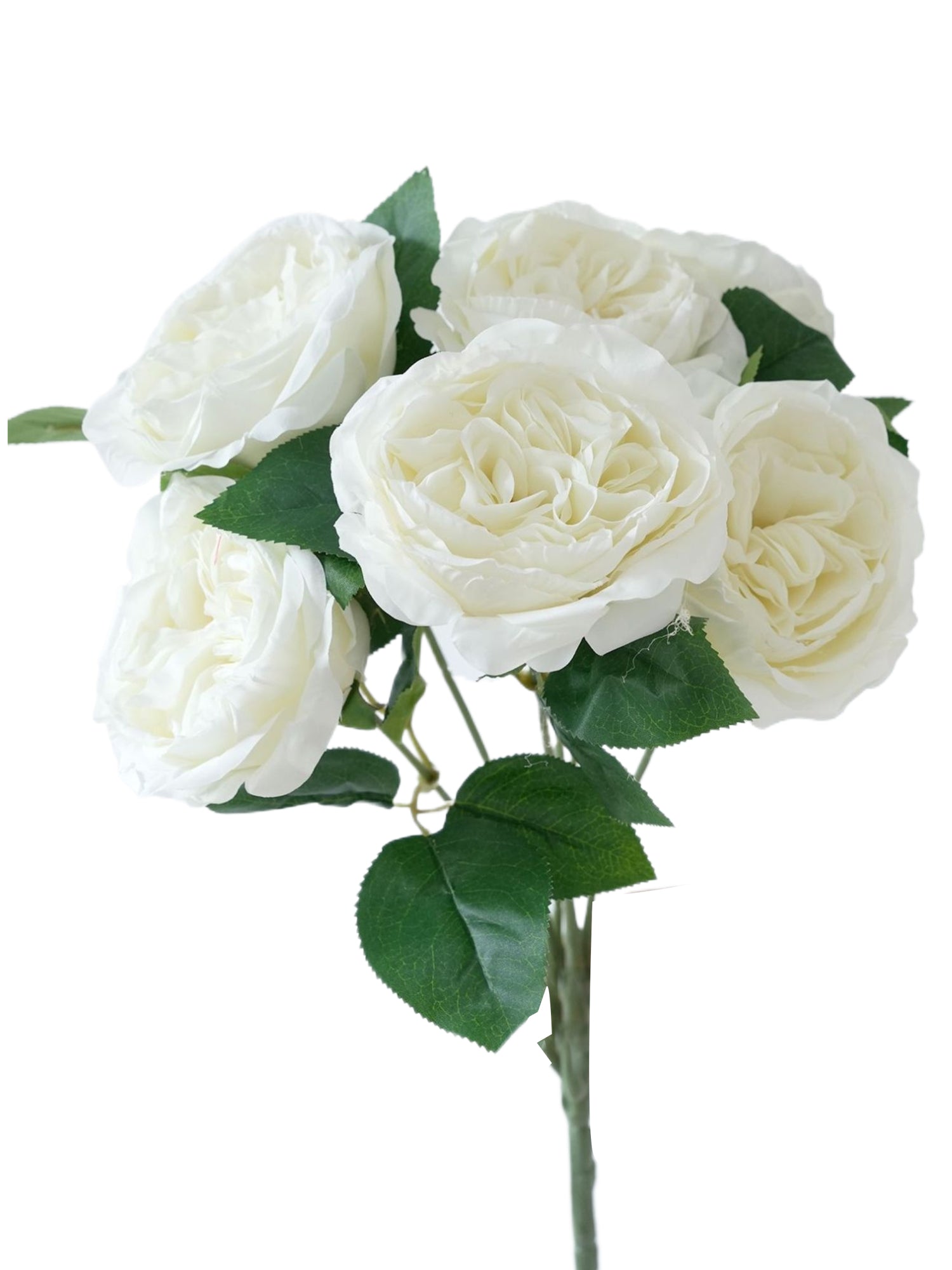 Artificial flower bouquet of Austin roses -18.5"