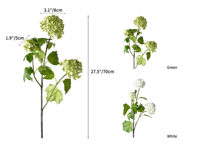 Artificial simulated Viburnum macrocephalum flowers-27.5 "