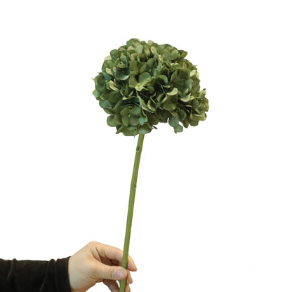 Faux Hydrangea Single Stem - 17.3"