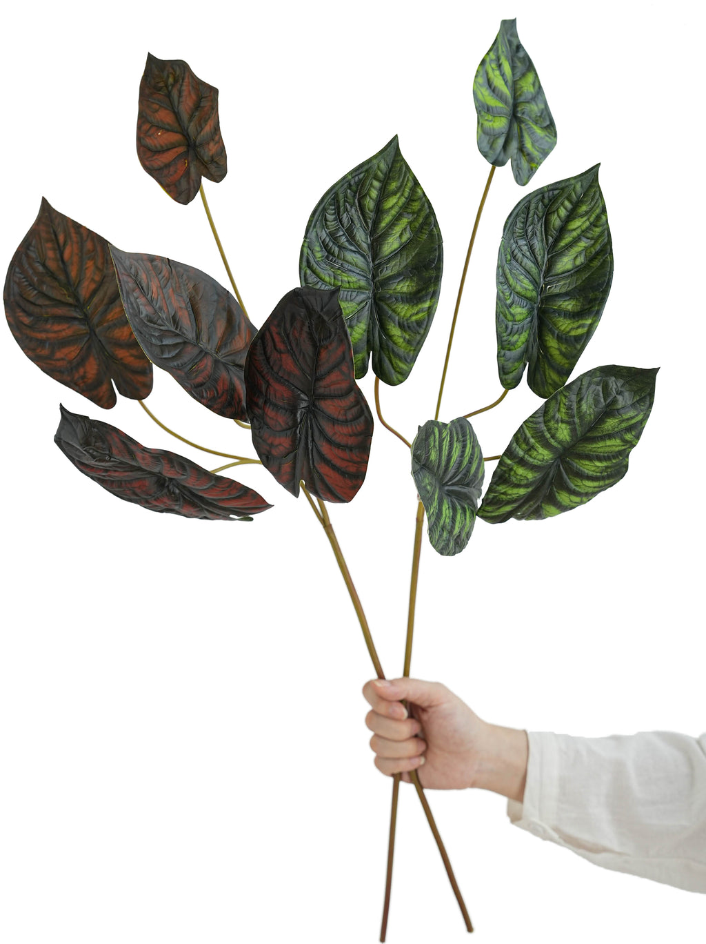 Faux Alocasia Leaves -31.1"