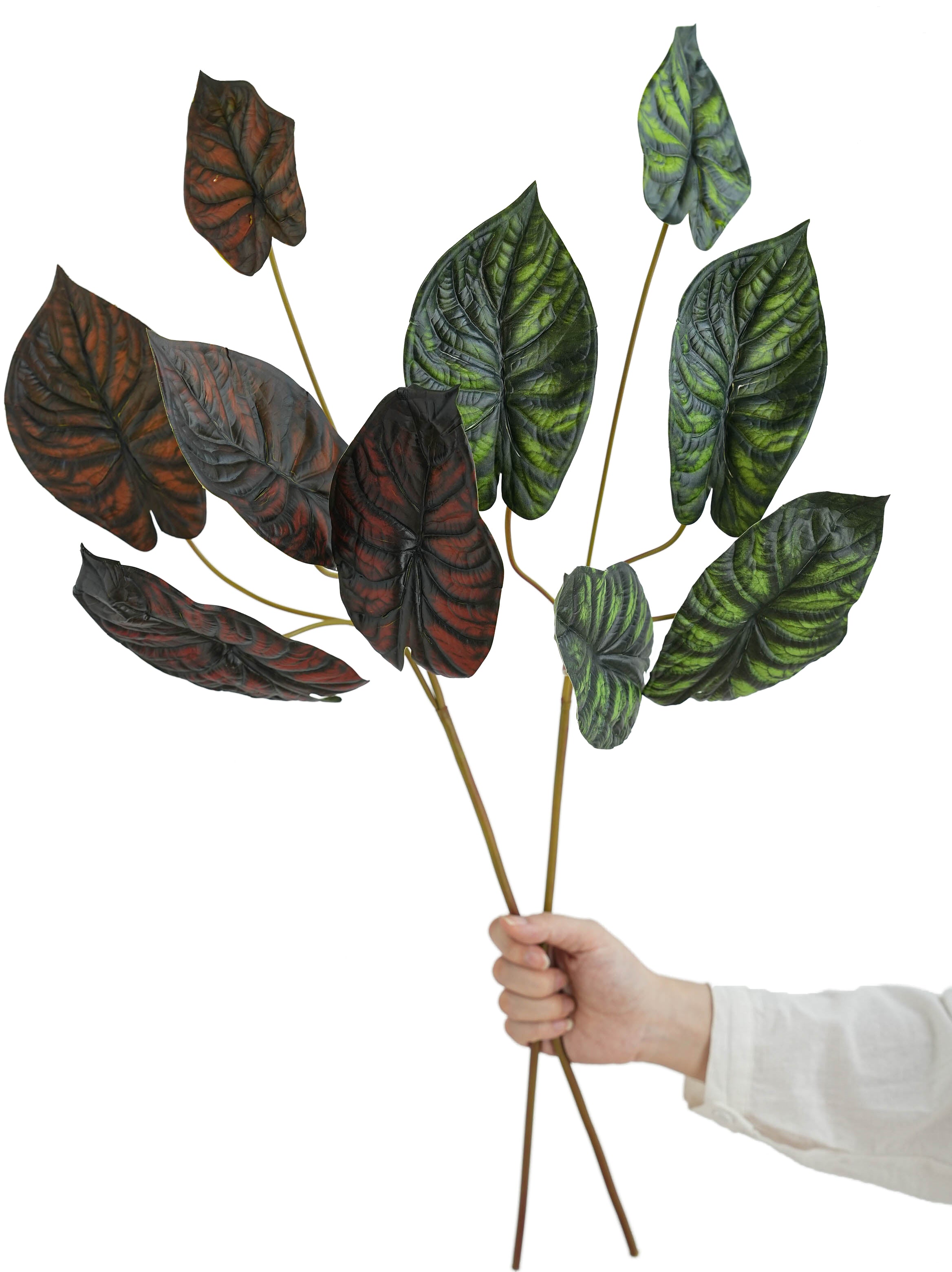 Faux Alocasia Leaves -31.1"