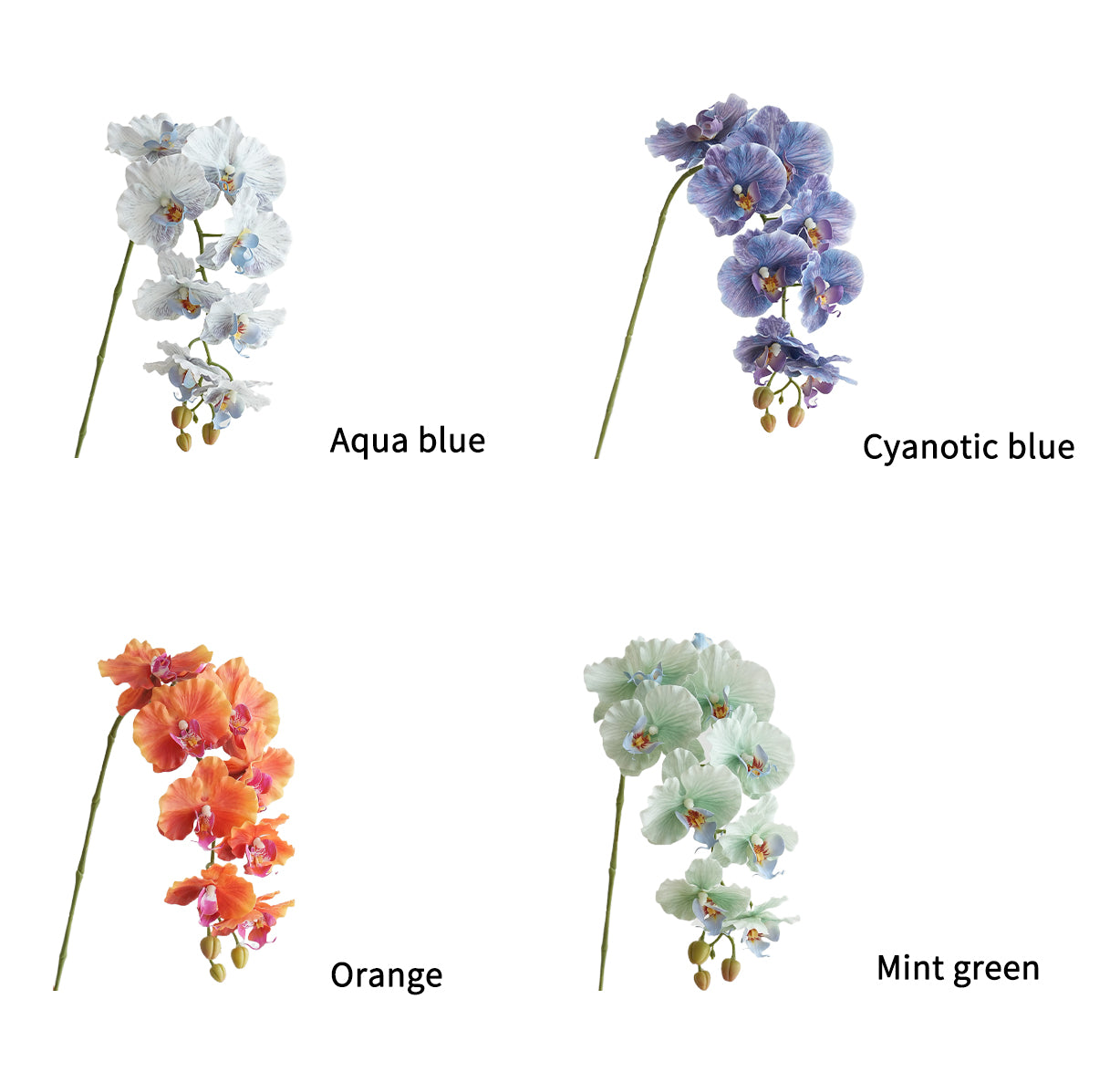 Colorful Artificial Phalaenopsis Orchids-38.5"