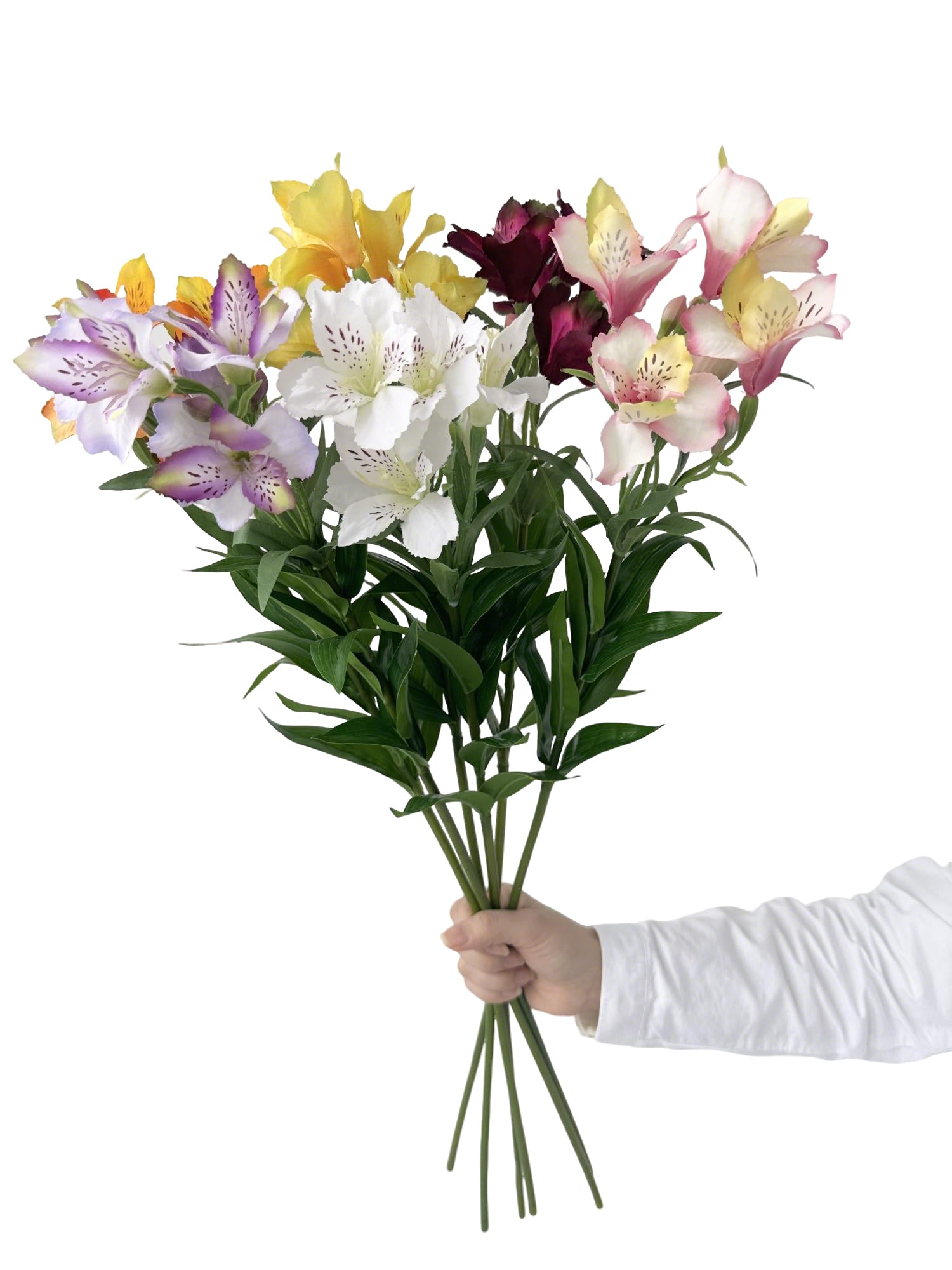 Realistic Artificial Alstroemeria for Stunning Decor -29.9"