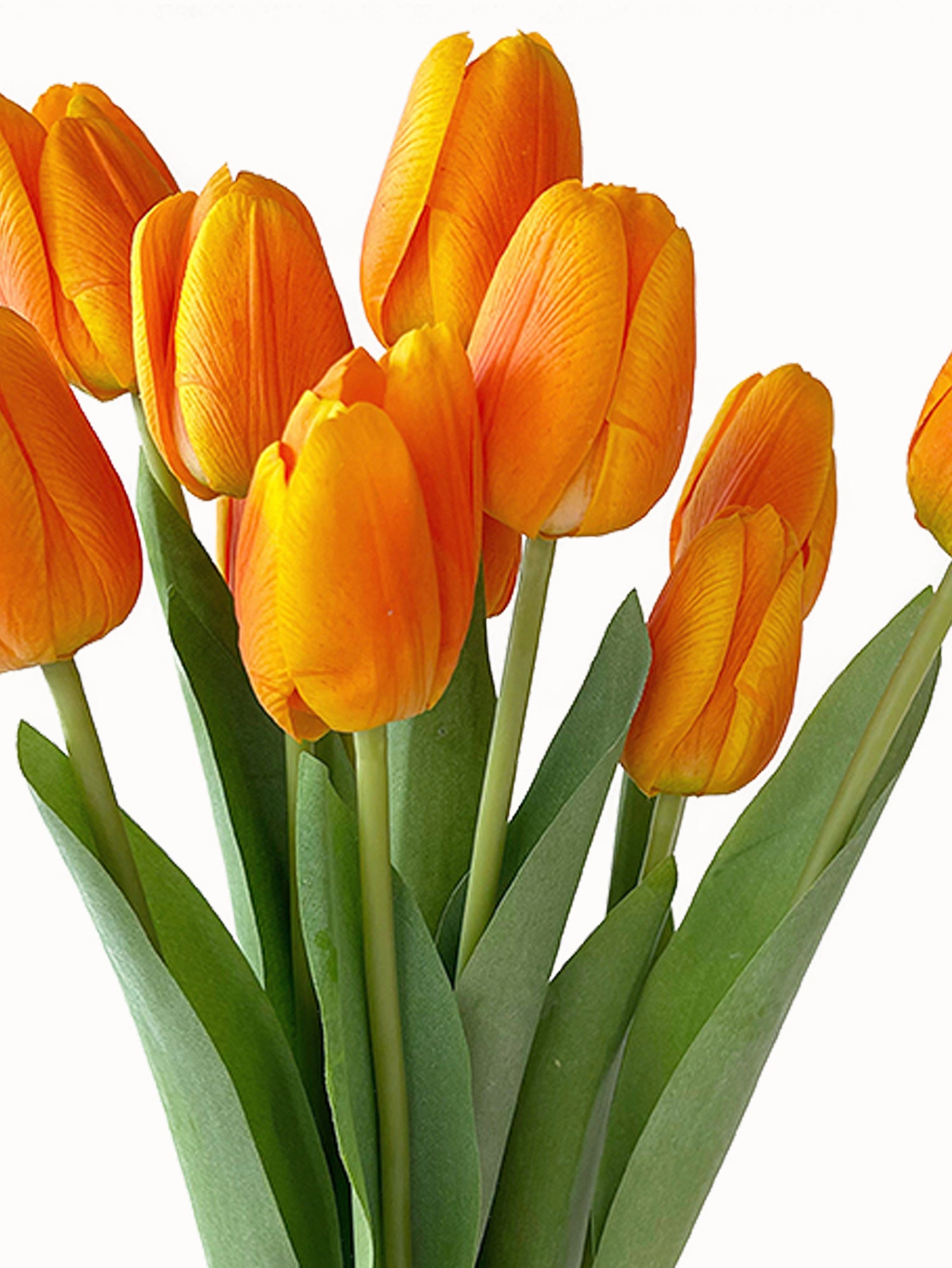 Real Touch Artificial Flowers Fake Tulips -18.8"