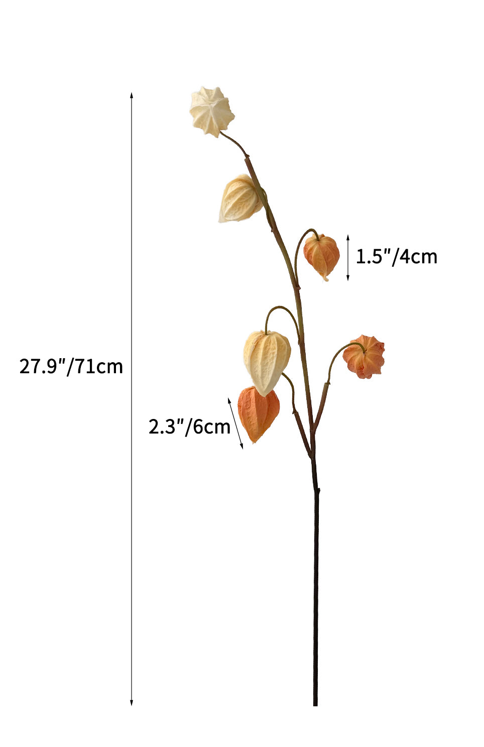 Simulated Ground Cherries Artificial Cape Gooseberry -27.9"