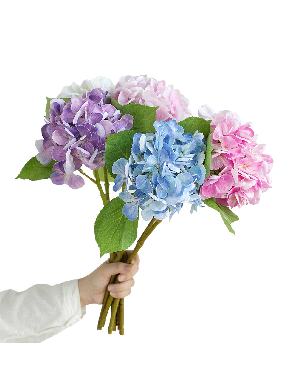 High-quality artificial hydrangea flowers - 18.8"