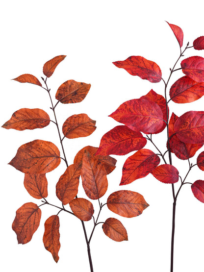 Retro Artificial Birch Leaves-29.7"