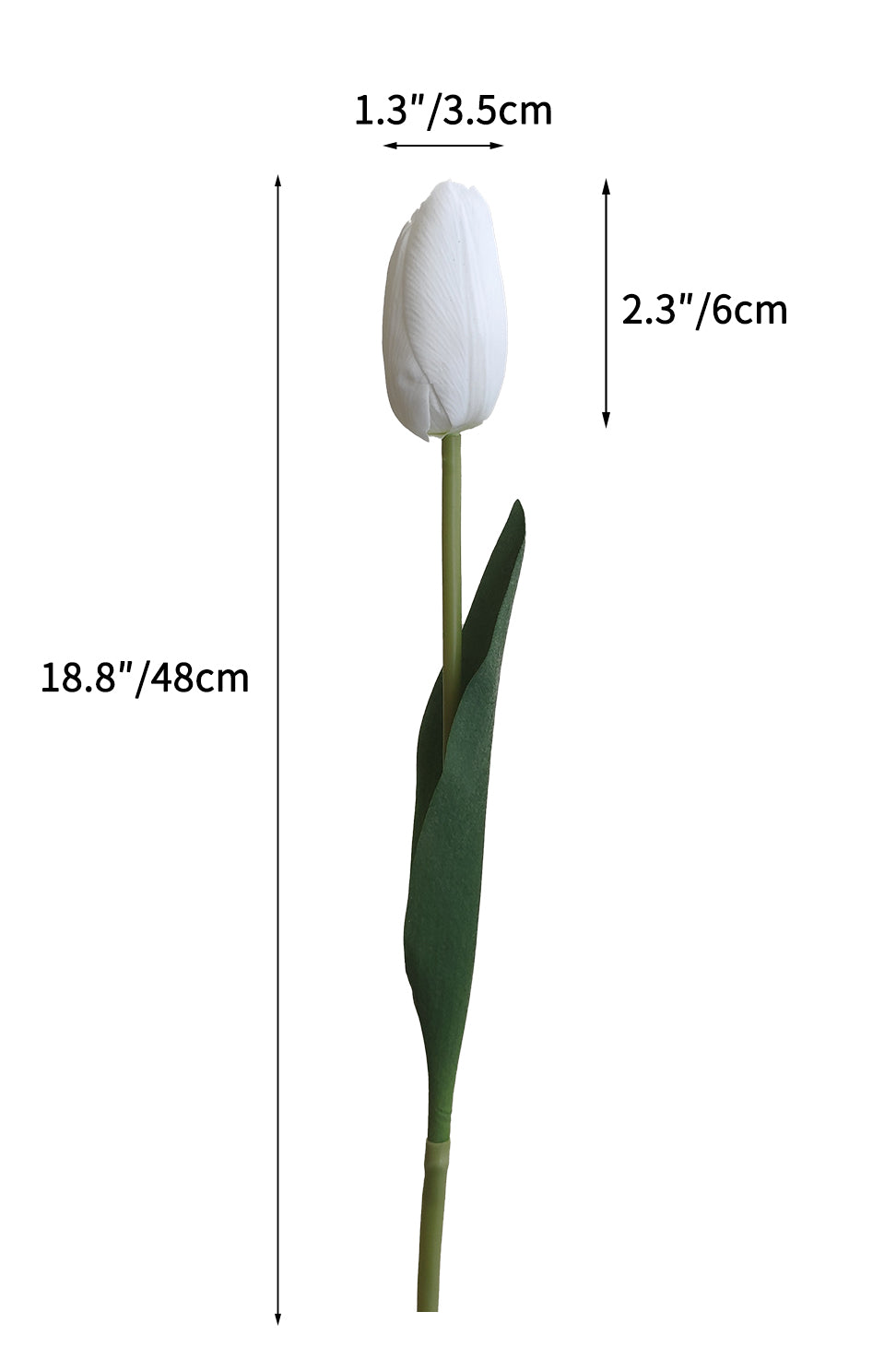 Real Touch Artificial Flowers Fake Tulips -18.8"