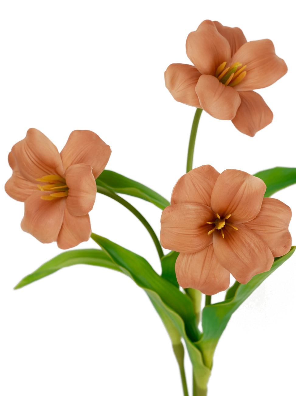 Artificial flowering tulips with a realistic tactile feel-19.6"