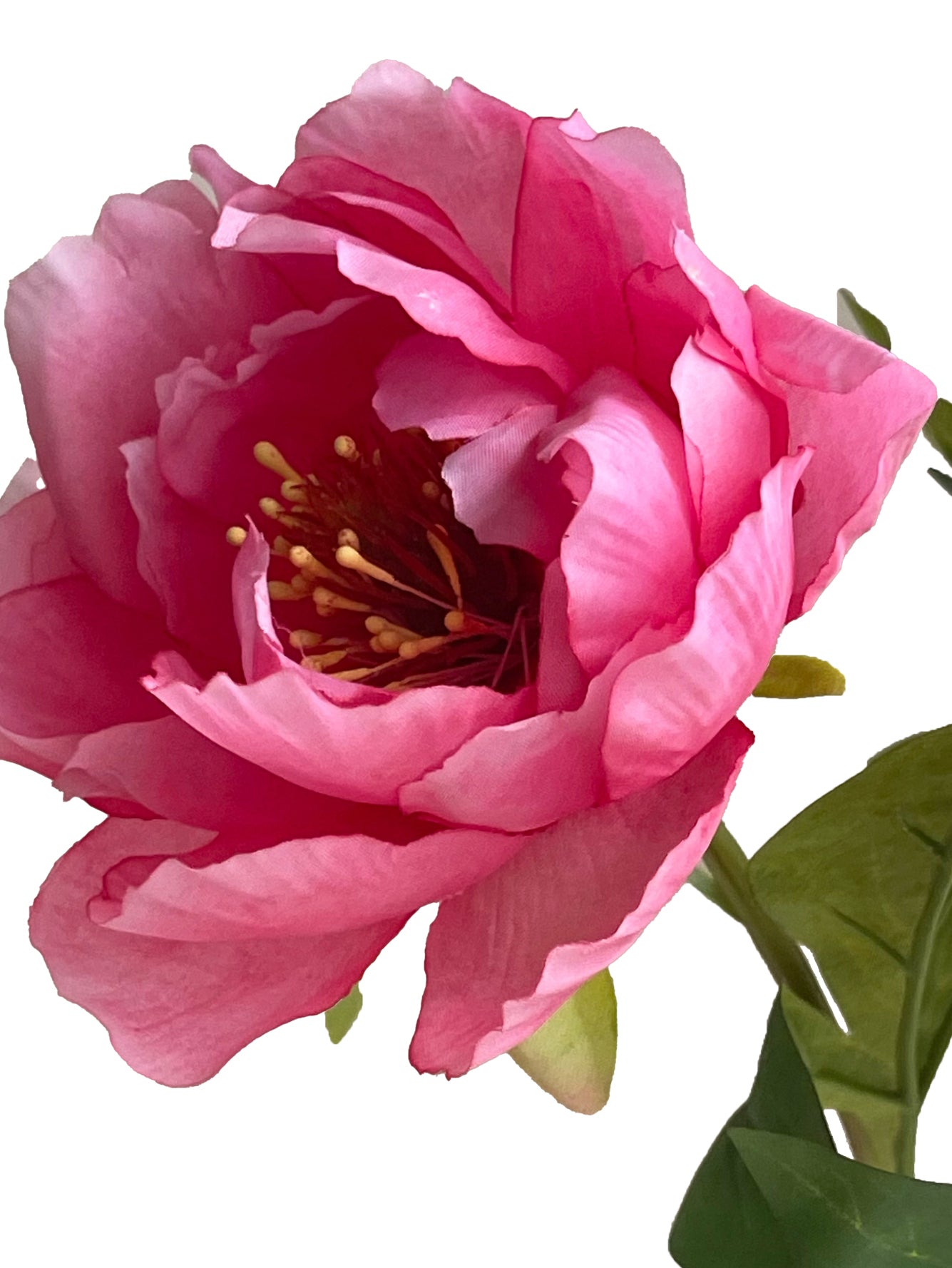 Artificial Peony Flowers in Oil Painting Look  -18.5"