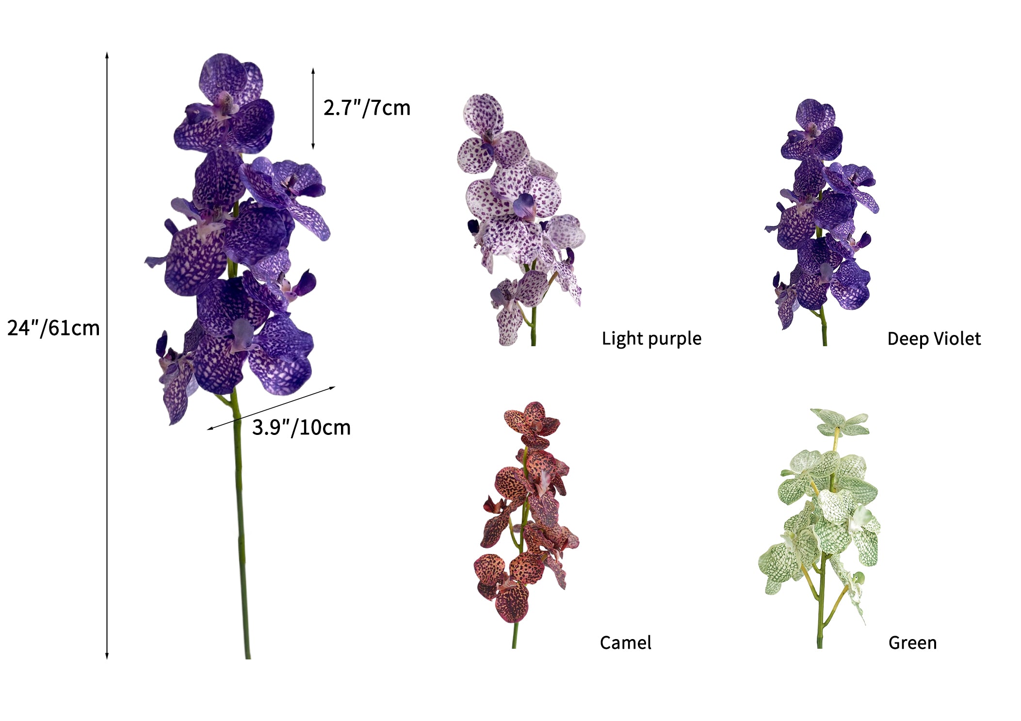 Artificial Vanda Orchid - 24"