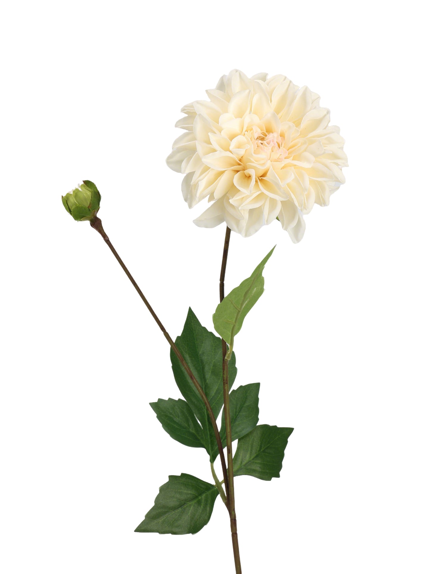 Faux Dahlia Spray With Buds - 22.8"