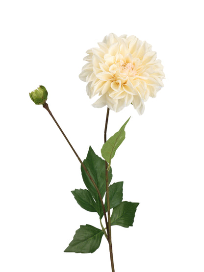 Faux Dahlia Spray With Buds - 22.8"