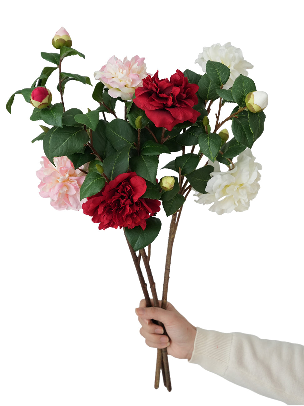 Faux Camellia Flowers -22.8"