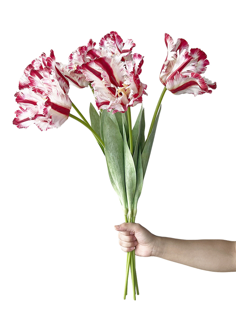 Highly customized artificial Parrot Tulip flowers-27.1"