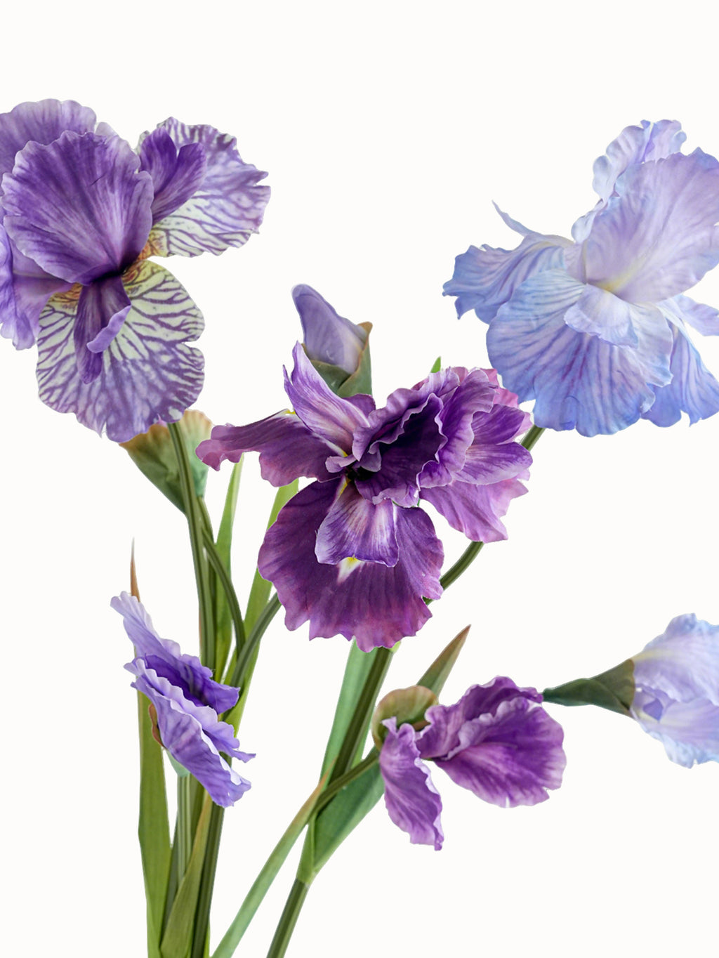 Artificial Iris Flowers of Luxurious Quality-31.1"