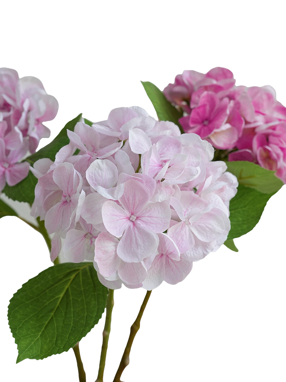High-quality artificial hydrangea flowers - 18.8"