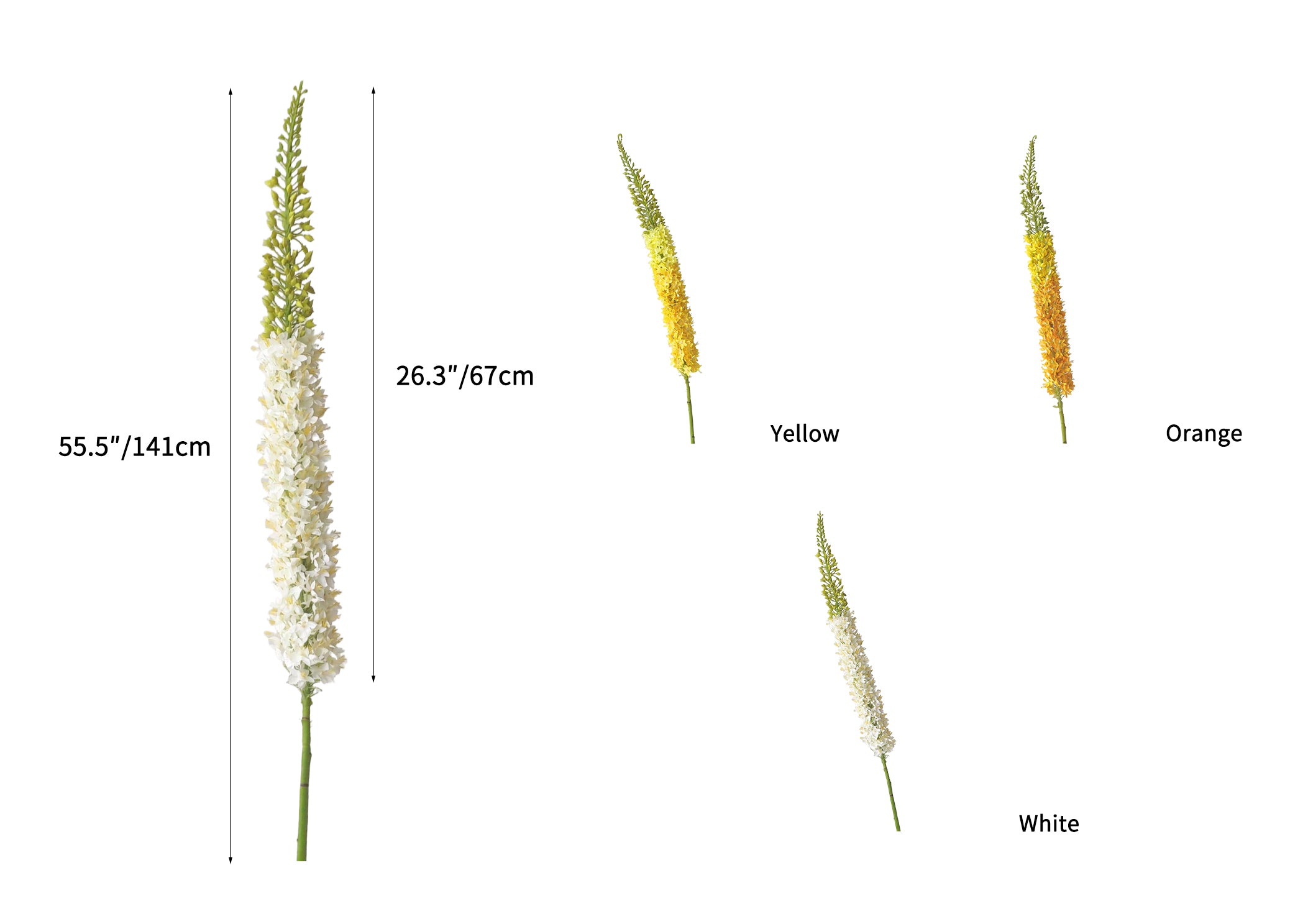 High-end Artificial Foxtail Flowers with Large Branches - 55.5"