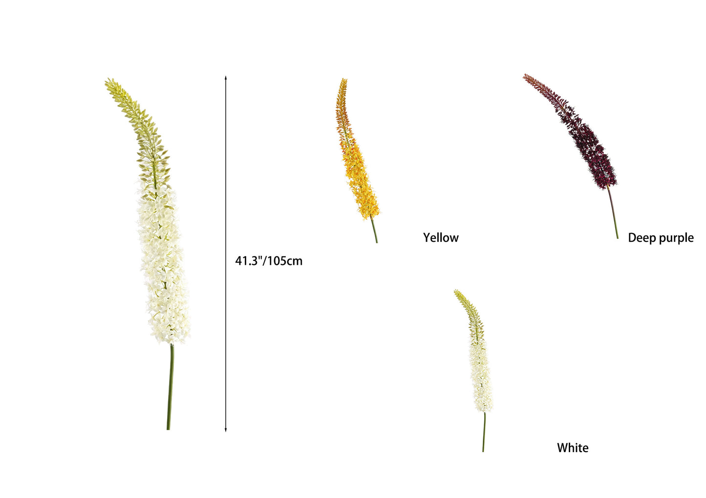 Artificial Long‑Stem Foxtail Lily‑41.3"