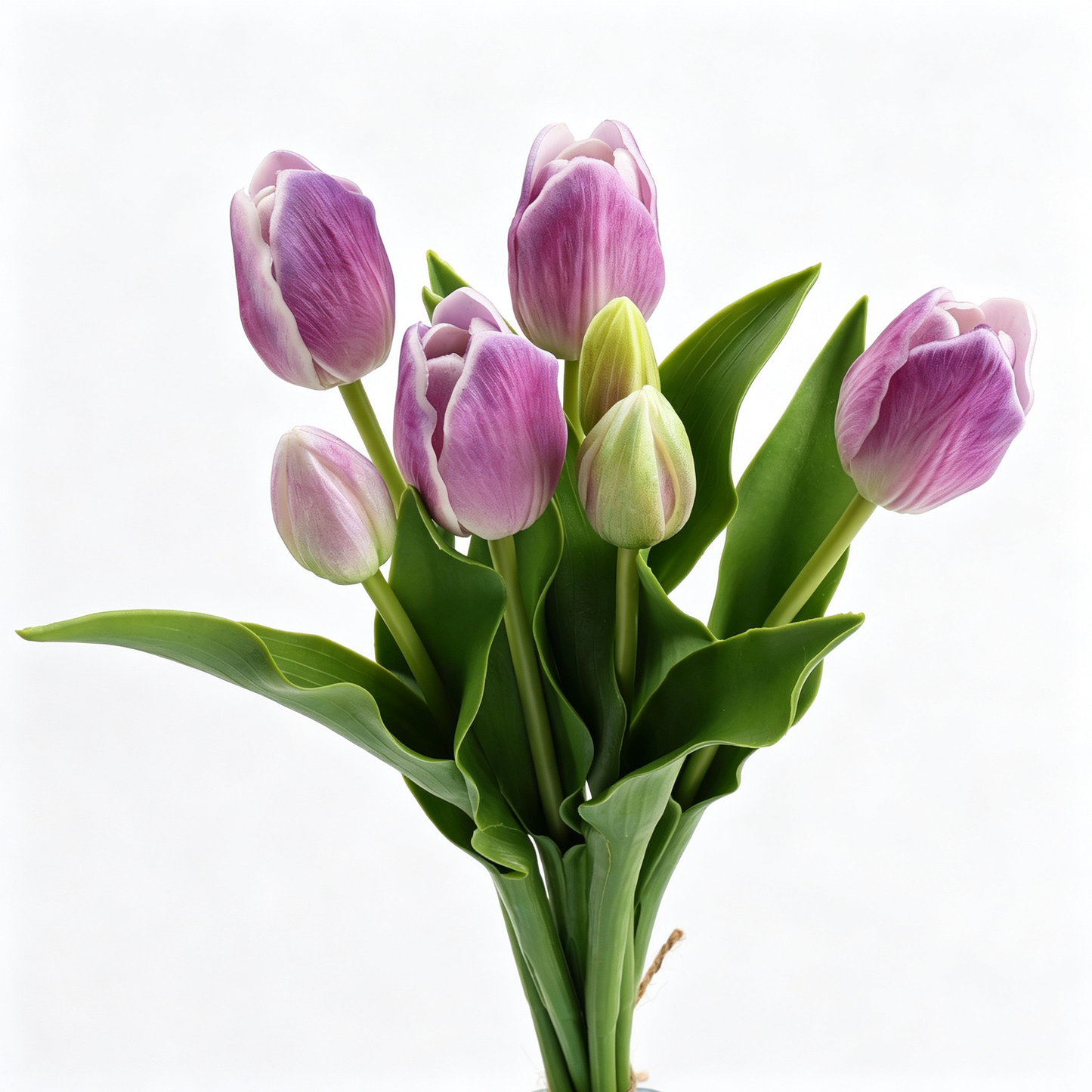 Natural Real‑Touch Tulip Bouquet‑15"