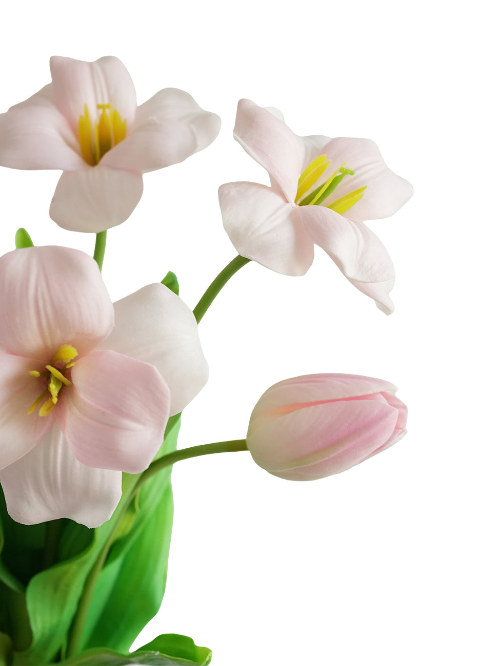 Artificial flowering tulips with a realistic tactile feel-19.6"