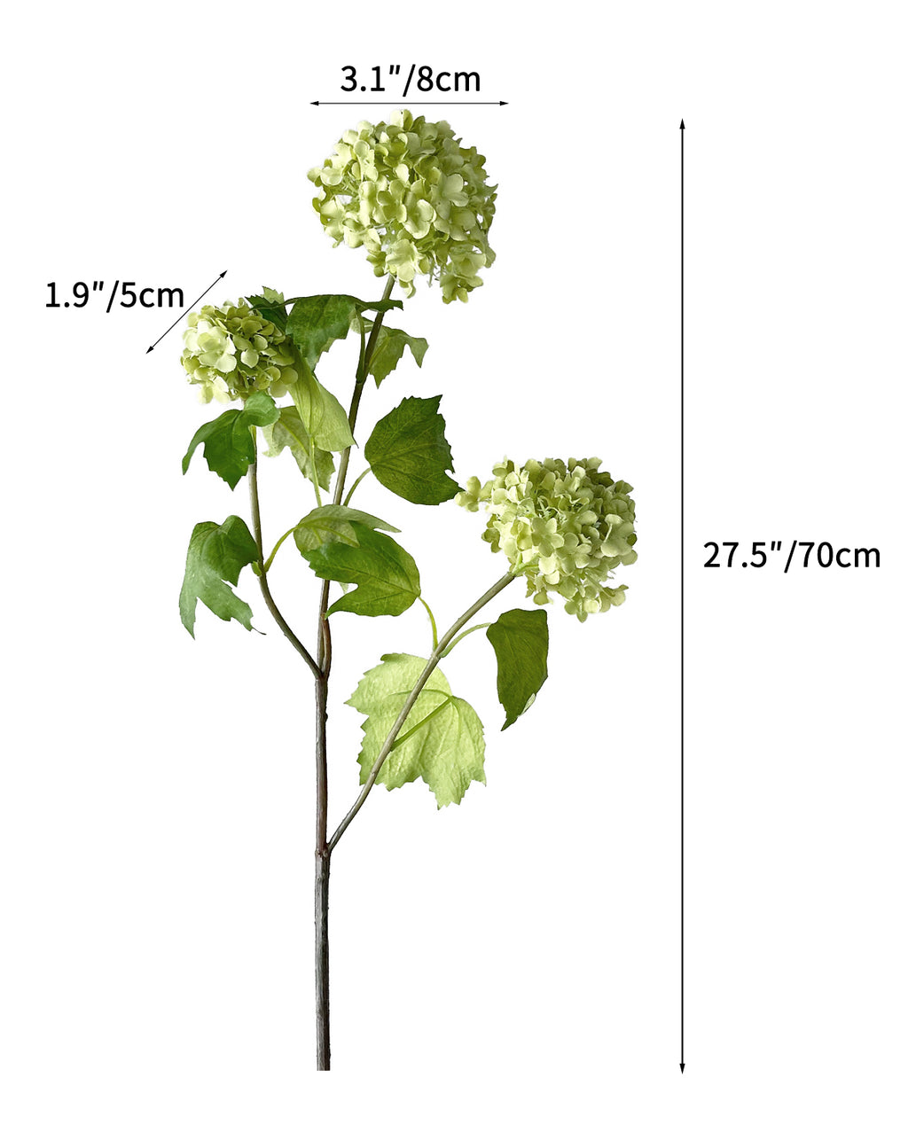 Artificial simulated Viburnum macrocephalum flowers-27.5 "